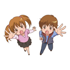 子供/手を伸ばす