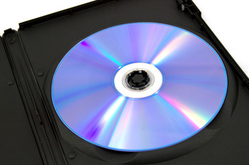 DVD case isolated on white background