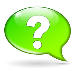 question mark bubble