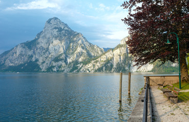 Traunsee summer lake (Austria).