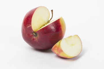 apple on the white background