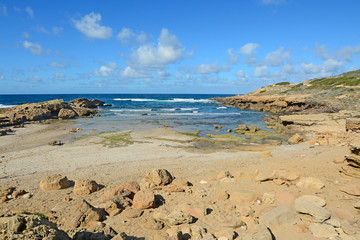yellow rocks and sand
