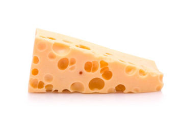 Cheese isolated on white