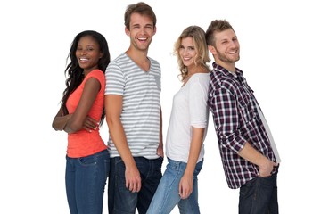 Fototapeta premium Portrait of casually dressed young people