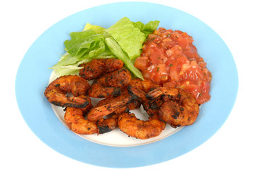 BBQ Prawns with Salsa