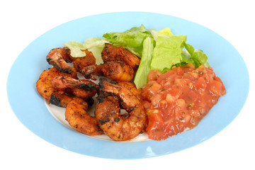 BBQ Prawns with Salsa