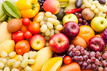 Fruits and vegetables for healthy