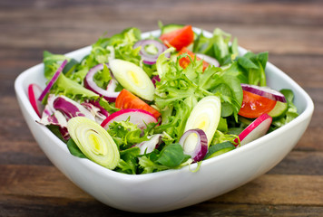 Fresh salad on the table