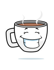 Coffee Cup Smiling