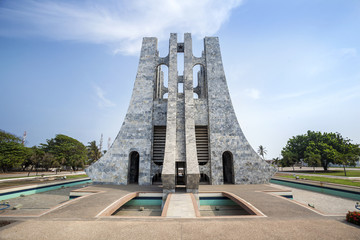 Nkrumah Memorial Park, Accra, Ghana - obrazy, fototapety, plakaty