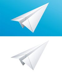vector illustration of Paper plane