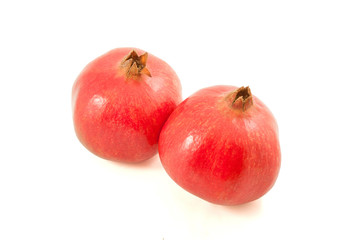 Pomegranate isolated on white background.