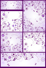 Violet abstract greetings