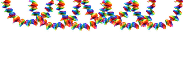 party decorations garland isolated on white