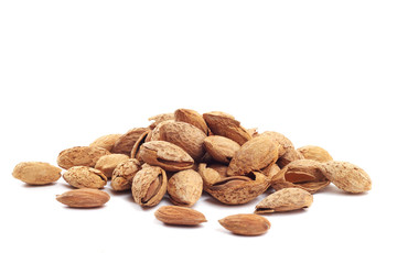 Almond nuts in shell