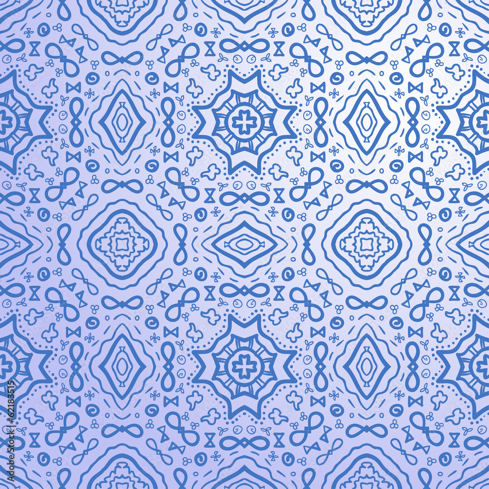 Aufkleber seamless abstract hand drawn vector pattern