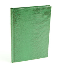 green books in leather cover