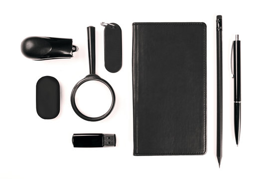 set of office stationery