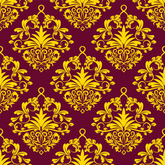 seamless wallpaper.damask pattern.flower background