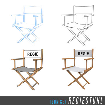 3D Iconset Regiestuhl