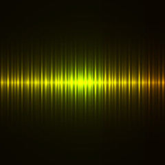 Vertical green and yellow lights dark background.