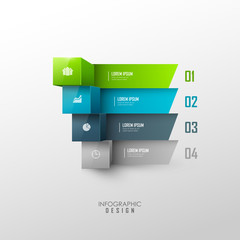 Vector infographic or web design template