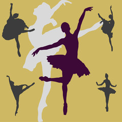 Dancing ballerina background