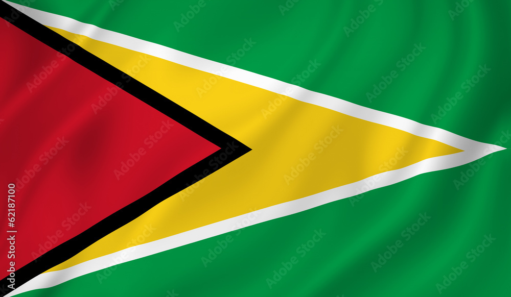 Wall mural Guyana flag