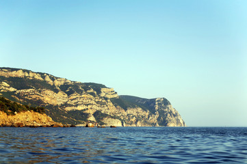 Fototapeta na wymiar Wybrzeża w pobliżu Balakhlava, Krym