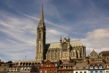 Fototapeta na wymiar St. Colman's neo-Gothic cathedral in Cobh, South Ireland
