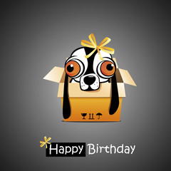 Happy Birthday smile dog gift