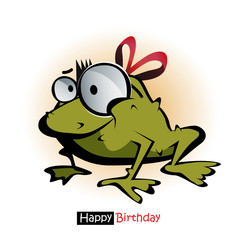 Happy Birthday smile frog