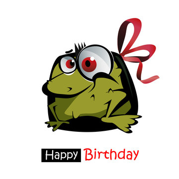 Happy Birthday smile frog gift