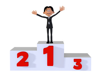 Winner businessman