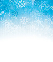 Textured snowflake background with room for copy space.