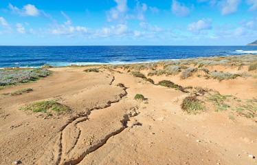 rough sea by Argentiera shore