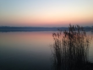 Tramonto sul lago