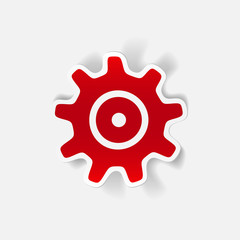 realistic design element: cogwheel