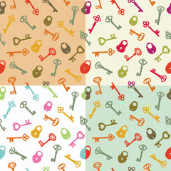 Seamless background keys and locks