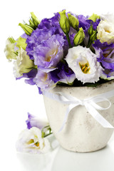 Beautiful eustoma flowers  bouquet