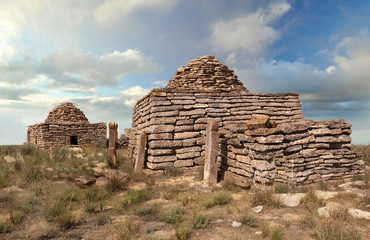 ruins of an ancient Islamic cemetery