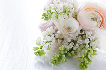 delicate festive wedding bouquet