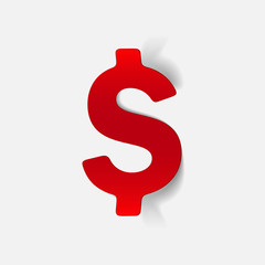 realistic design element: money