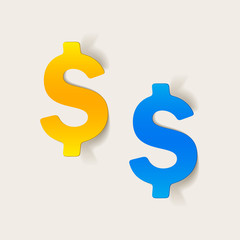 realistic design element: money