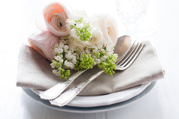 wedding elegant dining table setting