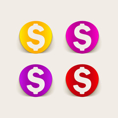 Fototapeta premium realistic design element: money