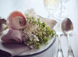 wedding elegant dining table setting