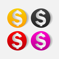 realistic design element: money