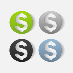 realistic design element: money