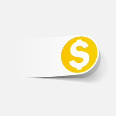 realistic design element: money